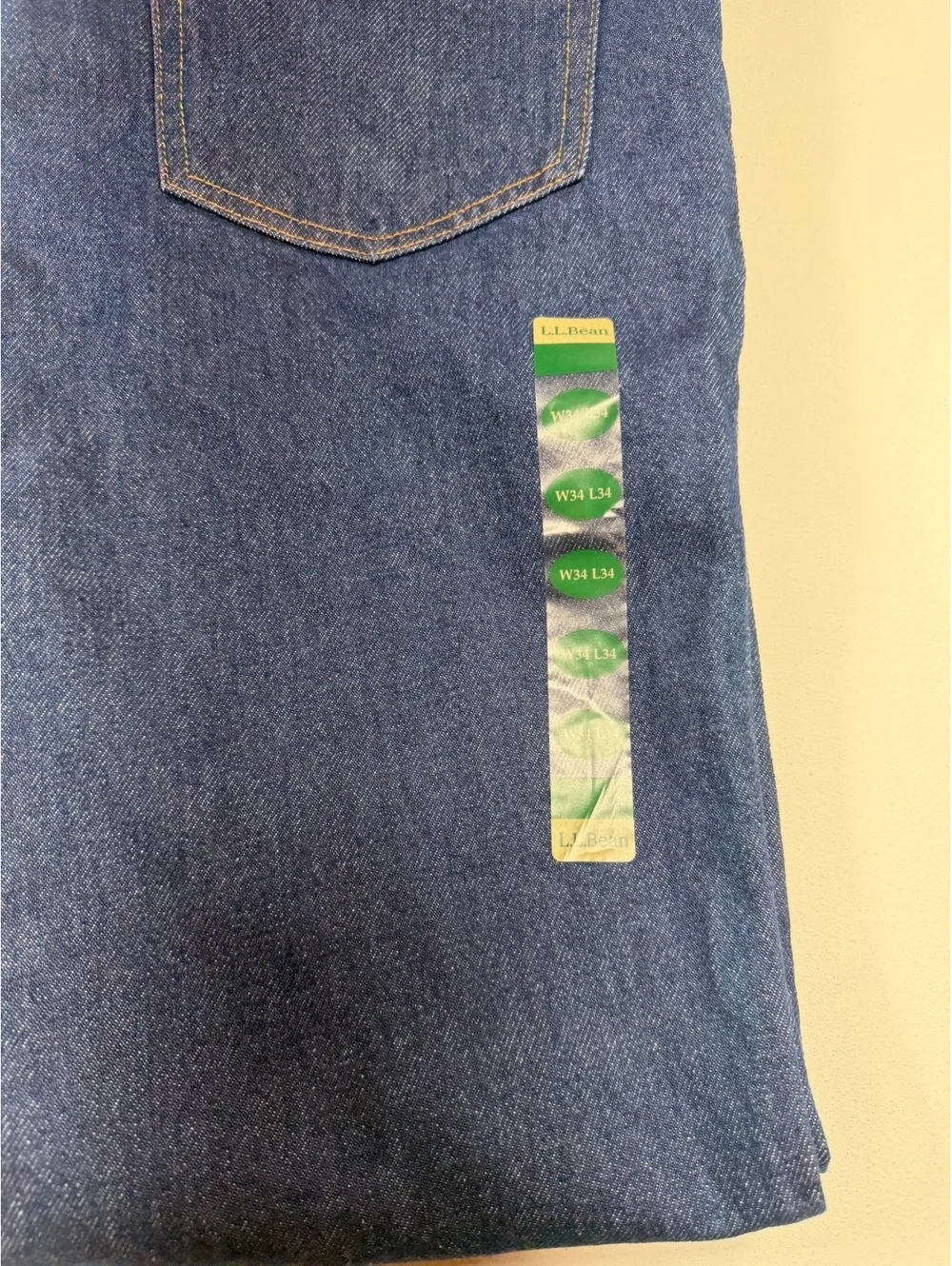 LL Bean Classic Fit Jeans Men’s 34x34 Dark Wash Straight Leg NWT